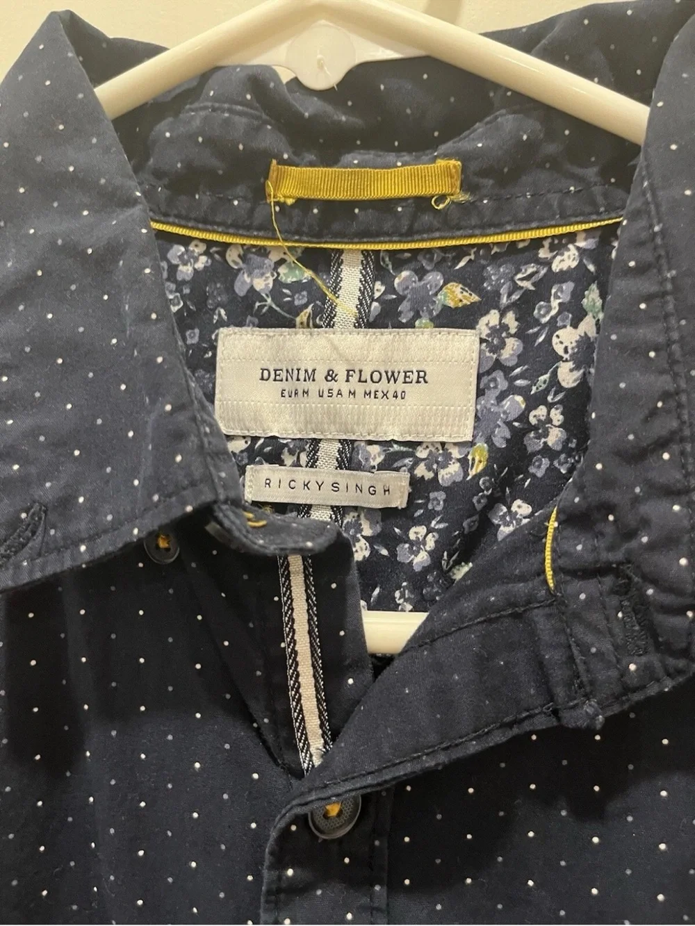 Denim & Flower crisp short
